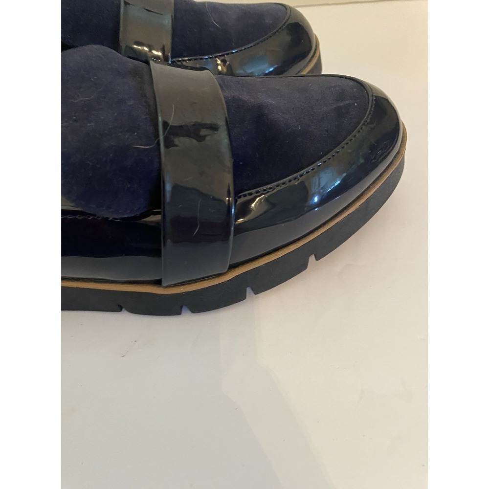 Sophia Taylor Shoes Size 8.5 Navy Blue Waffle Loafer - Picture 5 of 8